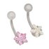 State of Mine Stainless Steel CZ Star Belly BarsSet of 2