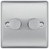 BG 2 Gang 2 Way Dimmer SwitchStainless Steel