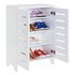 Argos Home Slatted 2 Door Shoe Storage Cabinet - White