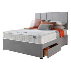 Silentnight Hatfield Memory Kingsize Divan Bed - Grey