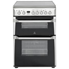 Indesit ID60C2 60cm Double Oven Electric Cooker - S/ Steel