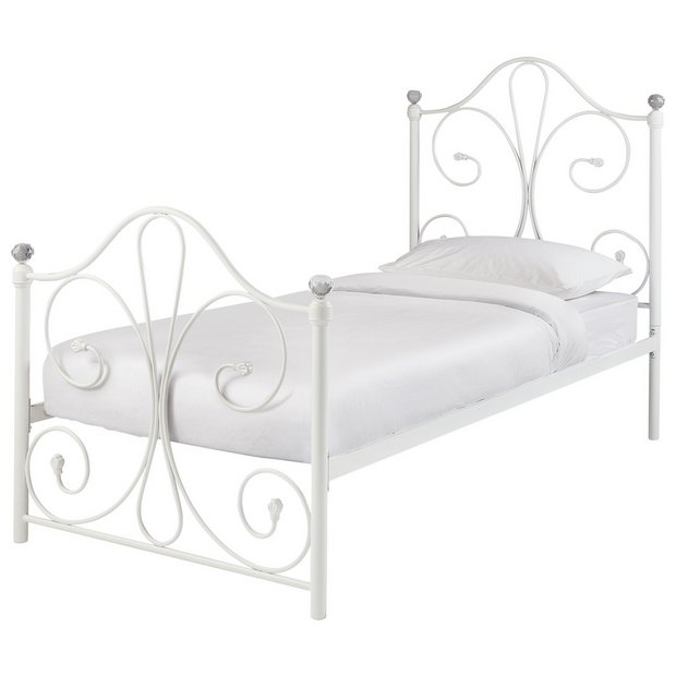 White Metal Bed Frame Argos