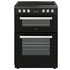 Bush BLC60DBL 60cm Double Oven Electric Cooker - Black