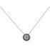 Revere Silver Blue Round Pave 18 Inch Necklace