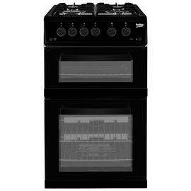 Beko KDG582K 50cm Twin Cavity Gas Cooker - Black