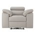 Argos Home Valencia Leather Power Recliner Chair Light Grey