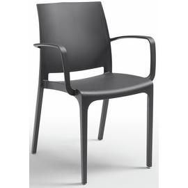 Bica Volga Contract Stack Chair - Charcoal