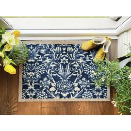 My Mat Heritage Blue Short Pile Doormat - 50x75cm