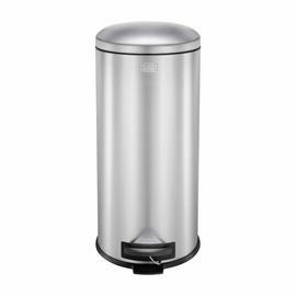 Black + Decker 30 Litre Dome Lid Pedal Bin - Stainless Steel