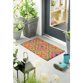 My Mat Printed Coir Bright Tile Doormat - 45x75cm