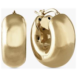 Revere 9ct Gold Plated Sterling Silver Hoop Earrings