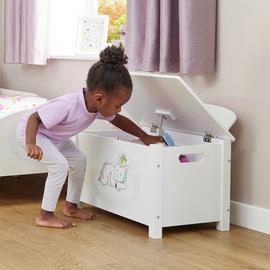 Liberty House Toys Kids Unicorn Big Toy Box - White