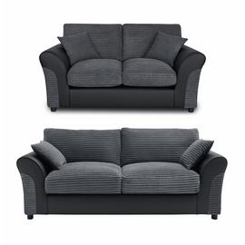 Argos Home Harry 2 Seater & 3 Seater Sofa - Charcoal