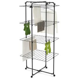 Brabantia 30m 4 Tier Hang On Tower Clothes Airer - Black