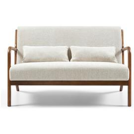 Kyoto Leah Fabric 2 Seater Sofa - Natural