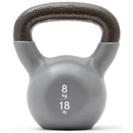 Reebok Cast Iron 8kg Kettlebell - Grey