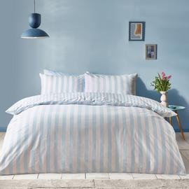 Sassy B Stripe Tease Blue Bedding Set