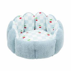 Rosewood Cherry Pop Scalloped Donut Dog Bed - Small