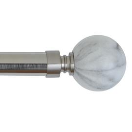 Argos Home Marble Extendable Curtain Pole - 110cm - 300cm