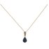 Revere 9ct Gold Sapphire & Diamond Pendant 18 Inch Necklace
