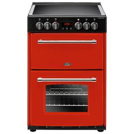 Belling Farmhouse 60E 60cm Double Oven Electric Cooker - Red