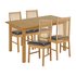 Argos Home Ashdon Solid Wood Dining Table & 4 Chairs