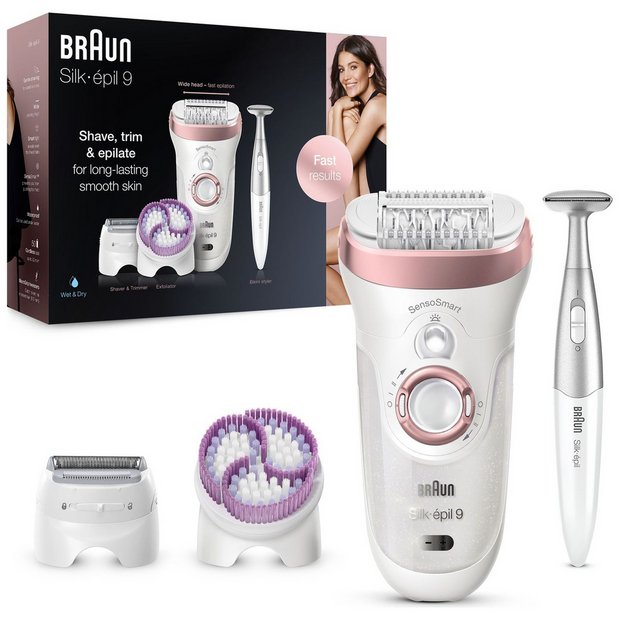 Braun Braun Silk-epil 7 7/880 Sensosmart Epilator Silver With 7