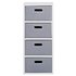 Argos Home Fully Assembled 4 Drawer Unit - White and Grey