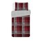 Argos Home Louis Red Brushed Cotton Bedding Set - Single