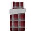 Argos Home Louis Red Brushed Cotton Bedding Set - Single