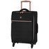 it Luggage Expandable 4 Wheel Soft Cabin Suitcase - Black