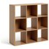 Argos Home Squares 9 Cube Storage Unit - Oak Effect