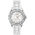 Sekonda Ladies' White Stone Set Silicone Strap Watch