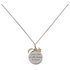 Moon & Back Love You 9ct Gold Pendant 18 Inch Necklace