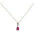 Revere 9ct Gold Diamond Accent Pendant 18 Inch Necklace