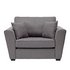 Argos Home Renley Fabric Cuddle ChairCharcoal