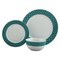 Argos Home Scallop Ceramic 12 Piece Dinner Set - Teal