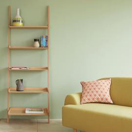 Habitat Jessie Oak Veneer Wide Leaning Ladder Storage Unit