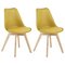 Habitat Jerry Pair of Dining Chairs - Mustard