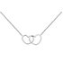 Revere Silver Two Hearts Hug 16.5inch Necklace