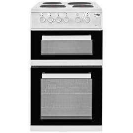 Beko KD533AW 50cm Twin Cavity Electric Cooker - White