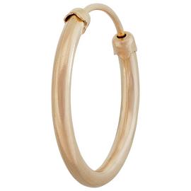Revere Men's 9ct Yellow Gold 15mm Single Hoop Earring