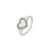 Revere Sterling Silver Cubic Zirconia Heart Signet Ring