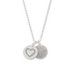 Revere Silver Two Disc Pendant 18 Inch Necklace