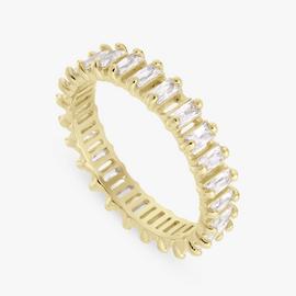 Revere Gold Plated Sterling Silver Baguette Ring