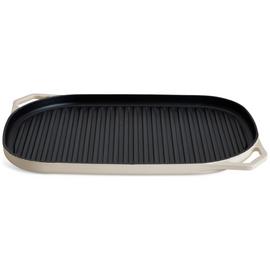 Habitat 38cm Large Cast Iron Grill Pan - Cream