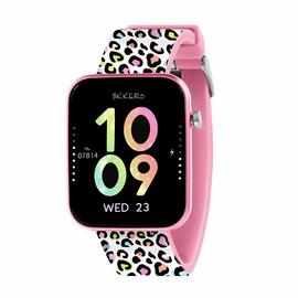 Tikkers Smart Series 13 Pink Camo Silicone Strap Smart Watch