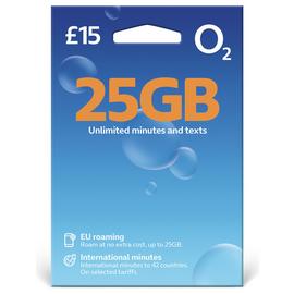 O2 50GB Pay As You Go SIM Card