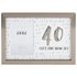 Hotchpotch Luxe 40th Birthday Grey Frame