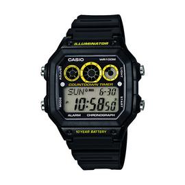 Casio Illuminator Black Resin Strap Watch